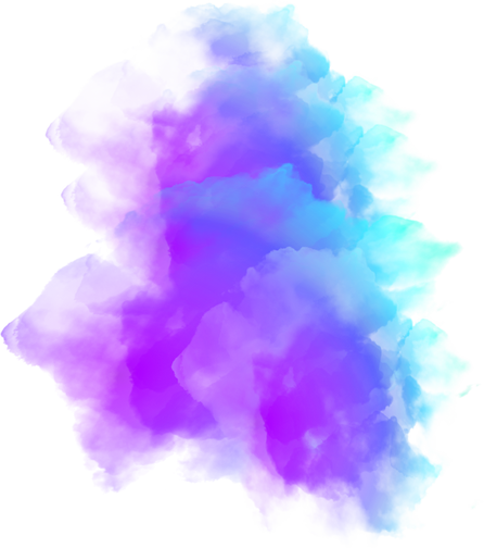 soft blue and purple splash watercolor element